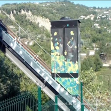 Turismo de turismo comercial de vidrio Ascensor inclinado de pasajeros